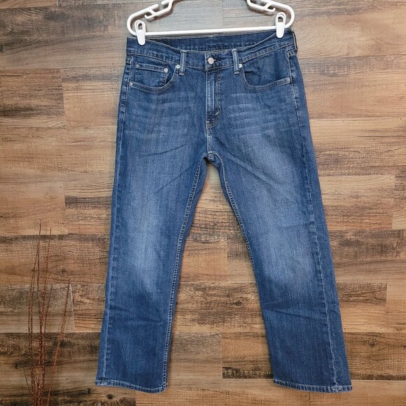 Levi's Jeans Size 33x30 Measures 33x29 Relaxed Straight 559 Medium Dark Wash - Picture 1 of 11